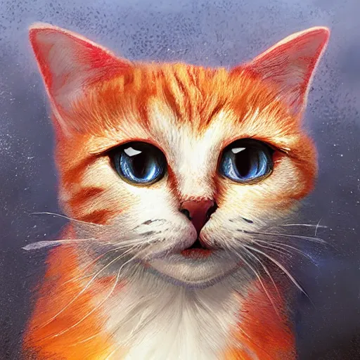 Prompt: elokitty, cat. digital painting, extremely detailed masterpiece, Trending on Artstation, cinematic lighting, dreamscape maximized, vibrant mood —H 768