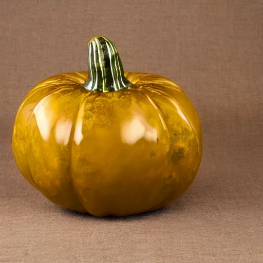 Prompt: amber gourd heard as a gourd