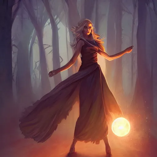 Prompt: shadow mage casting dark magic in the daytime by charlie bowater