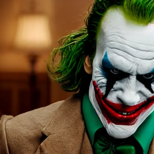 Prompt: Live Action Still of Jerma in The Joker movie, real life, hyperrealistic, ultra realistic, realistic, highly detailed, epic, HD quality, 8k resolution, body and headshot, film still