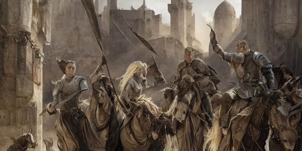 Image similar to qarth, game of thrones, super highly detailed, professional digital painting, concept art, smooth, sharp focus, no blur, no dof, extreme illustration, unreal engine 5, photorealism, hd quality, 8 k resolution, cinema 4 d, 3 d, beautiful, cinematic, art by artgerm and greg rutkowski and alphonse mucha and loish and wlop