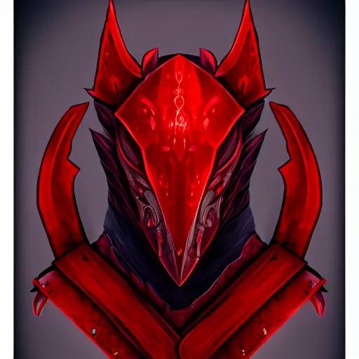 Image similar to icon of elegant red draconic - plate armor artstation, rpg, digital art, isometric, dark background, dark souls, the witcher 3, runescape, skyrim, final - fantasy, diablo - 3