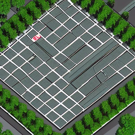 Image similar to forty mbg convertibles aligned in a grid, isometric, 8 k resolution
