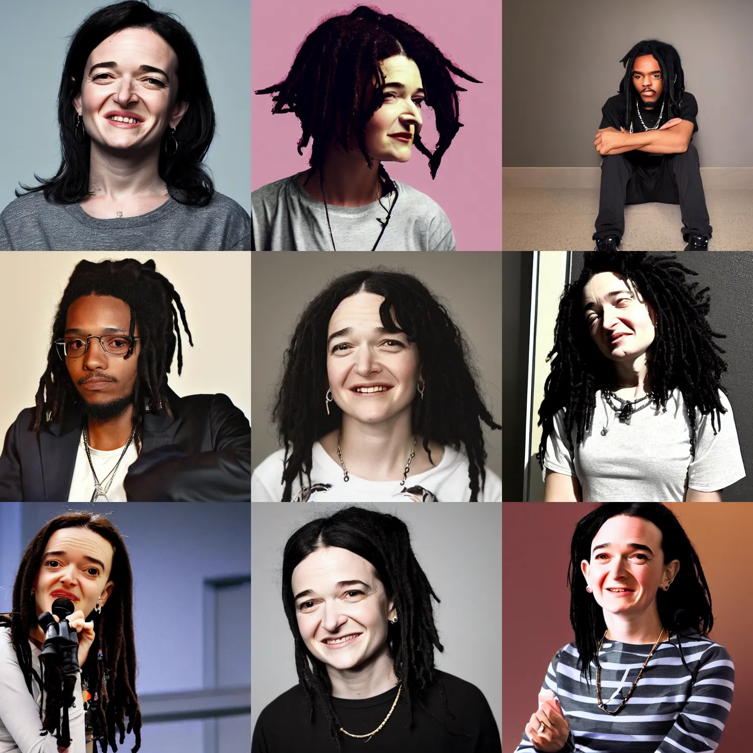 Prompt: Profile picture of Soundcloud rapper Sheryl Sandberg