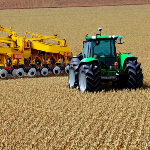 Image similar to agricultural machinery taking over the world