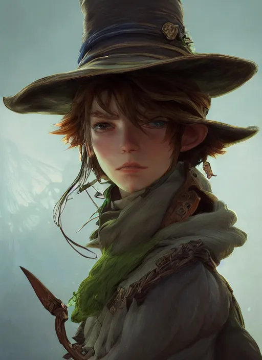 Image similar to asymmetrical!! portrait of a snufkin in the style of, diablo 3, intricate, elegant, highly detailed, digital painting, artstation, biolusence, concept art, smooth, sharp focus, illustration, art by artgerm and greg rutkowski and alphonse mucha, horizon zero dawn, galaxy background 8 k