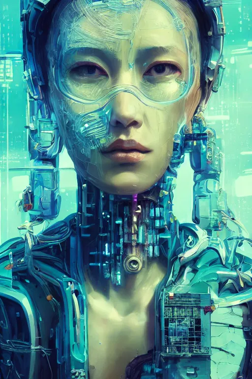 Image similar to hyperrealistic portrait of a woman monster astronaut, full body portrait, well lit, intricate abstract. cyberpunk, intricate artwork, by Tooth Wu, wlop, beeple. octane render,in the style of Jin Kagetsu, James Jean and wlop, highly detailed, sharp focus, intricate concept art, digital painting, ambient lighting, 4k, artstation