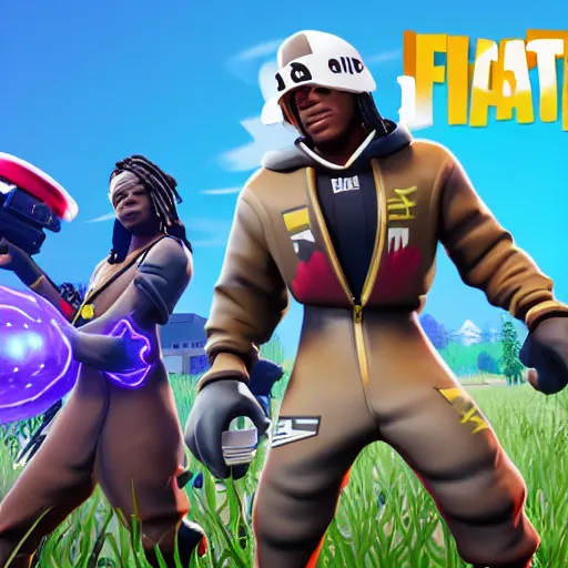 Image similar to rapper Chief Keef in Fortnite very detailed 4K quality super realistic