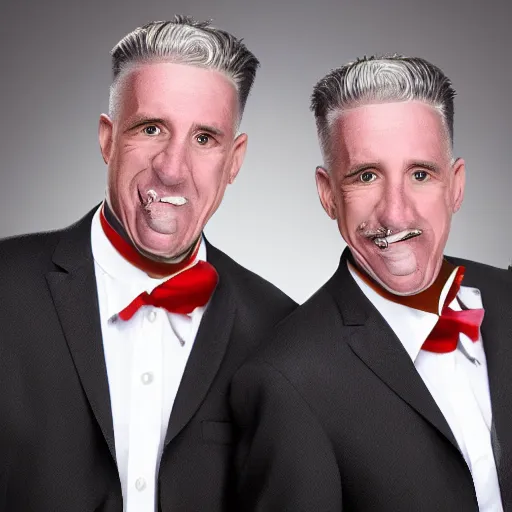 Image similar to the nova twins as 5 0 year old men