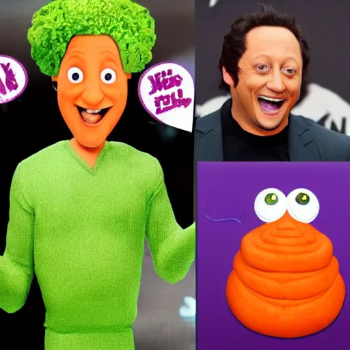 Image similar to rob schneider is a carrot