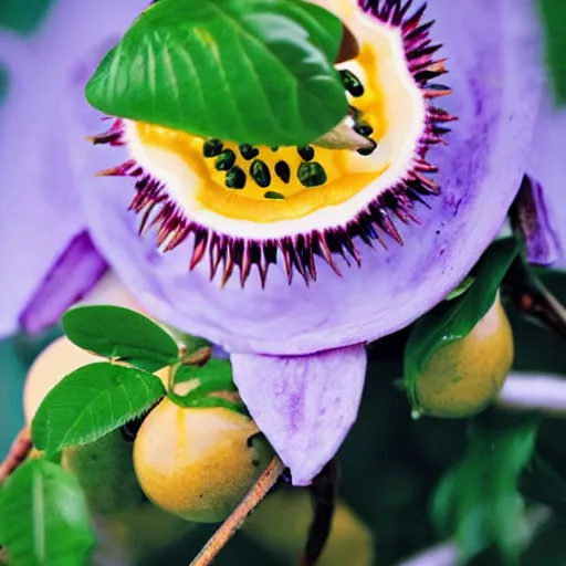 Prompt: how passion fruit grows