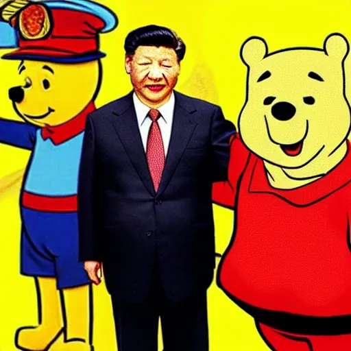 Image similar to xi jinping and winnie the pooh starring in fear and loathing in los vegas ( 1 9 9 8 )