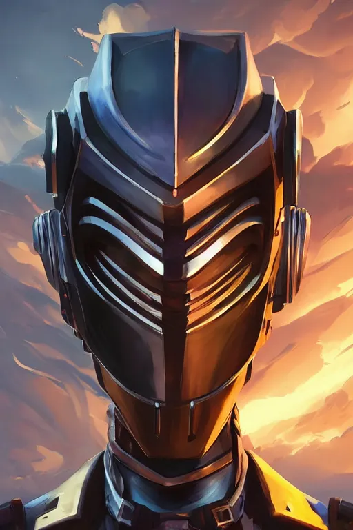 Image similar to epic mask helmet robot ninja portrait stylized as fornite style game design fanart by concept artist gervasio canda, behance hd by jesper ejsing, by rhads, makoto shinkai and lois van baarle, ilya kuvshinov, rossdraws global illumination radiating a glowing aura global illumination ray tracing hdr render in unreal engine 5