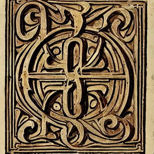 Image similar to a medieval typeface