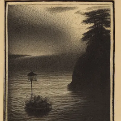 Image similar to false shadow in the lake of the swollen lamp