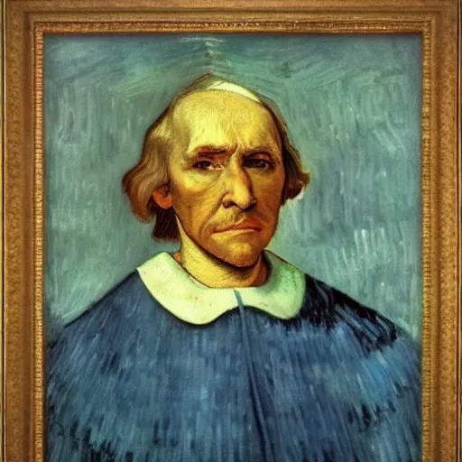 Image similar to christopher columbus portrait!!! painted by ( ( ( van gogh ) ) ), 4 k, 8 k