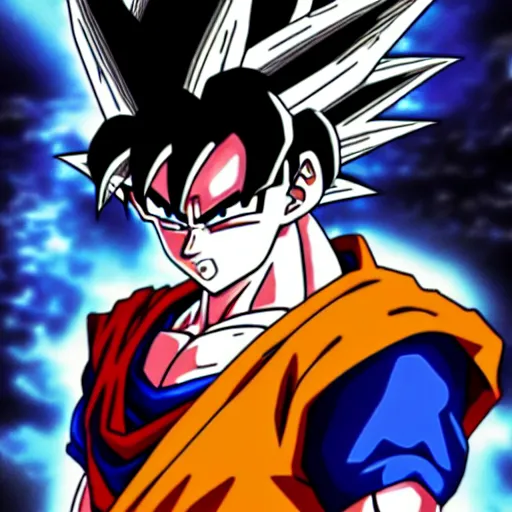 Image similar to Goku Portrait, ultra wide angle, Avetetsuya Studios style, anime art, beautiful scene, Poster Design, Very Epic, 4k resolution, highly detailed, Trend on artstation, sketch, Digital 2D, Character Design