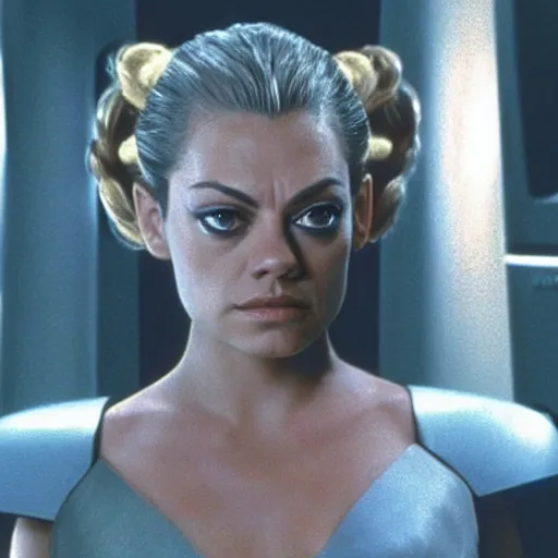 Image similar to A still of Mila Kunis as Seven of Nine in Star Trek: Voyager (1995)