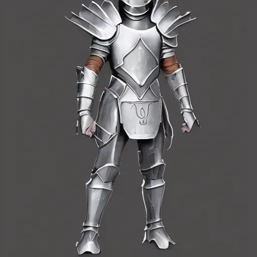 Prompt: a concept of knights armor eminating a little bit of white light, concept art, 8k hd artwork, featured on artstation