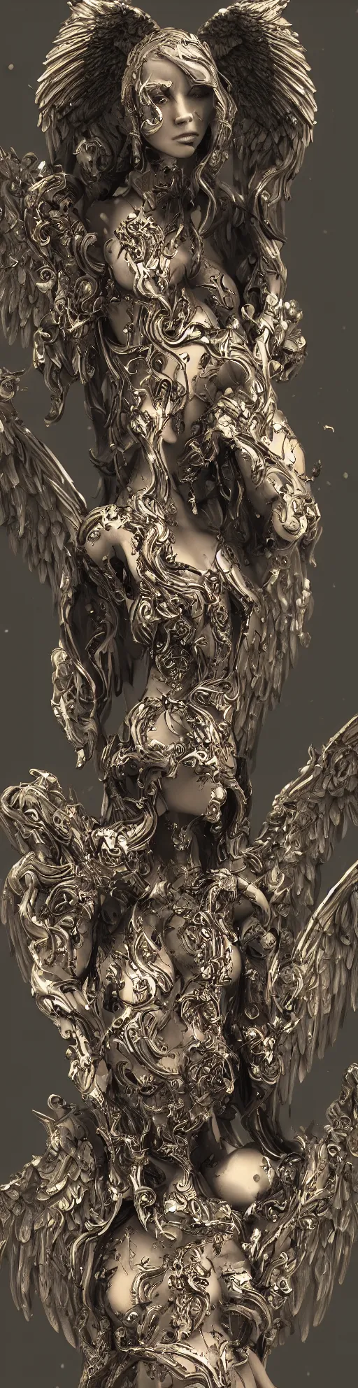 Image similar to Angel Devil, cinematic shot, intricate, ornate, photorealistic, ultra detailed, realistic, 100mm, photography, octane, high definition, depth of field, bokeh, 8k, behance, artstation