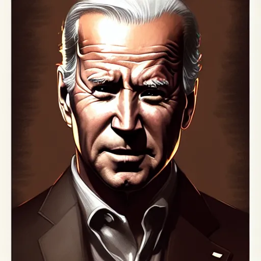 Image similar to Joe Biden face in the role of Nathan Drake, western, D&D, fantasy, intricate, elegant, highly detailed, digital painting, artstation, concept art, matte, sharp focus, illustration, art by Artgerm and Greg Rutkowski and Alphonse Mucha