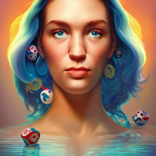 Prompt: bingo rimer portrait, Pixar style, by Tristan Eaton Stanley Artgerm and Tom Bagshaw.