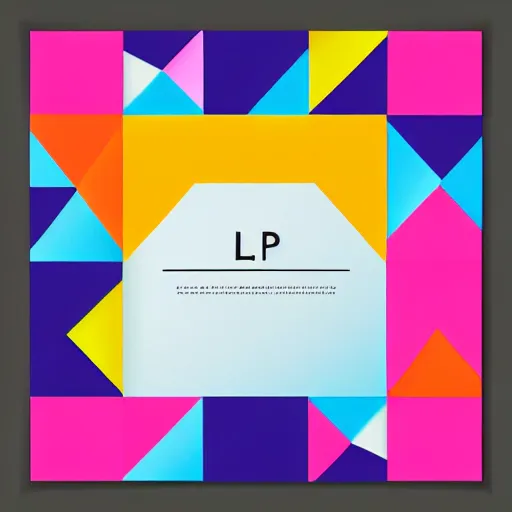 Image similar to square LP album cover design with bright and colourful, contemporary, layout design, illustrator vector graphics