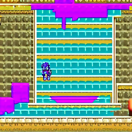 Prompt: a glitched game boy color pokemon crystal version screenshot, desert area