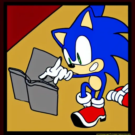 Sonic the hedgehog, in a screenshot of Family Guy, Stable Diffusion