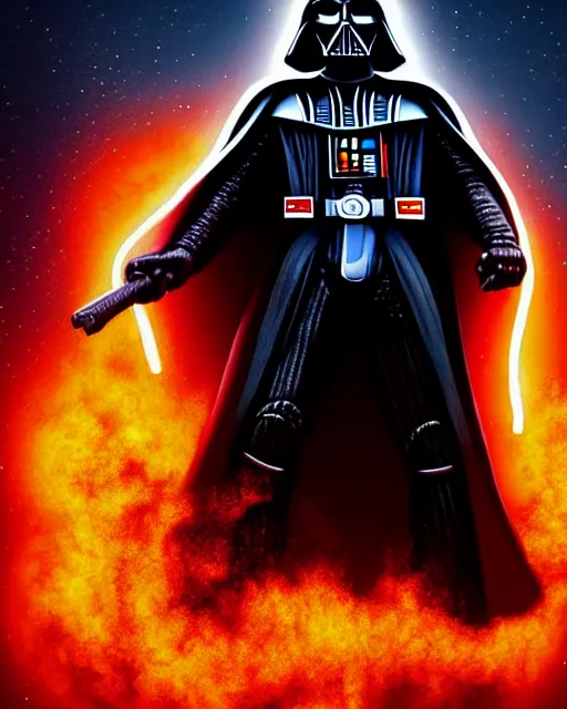 Prompt: enamel painting portrait of darth vader, burning city background, high production value, intricate details, high resolution, hdr, high definition, masterpiece, realistic, ultrarealistic, highly detailed, hd, sharp focus, non blurry, sharp, smooth