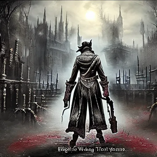 Image similar to bloodborne but with cats