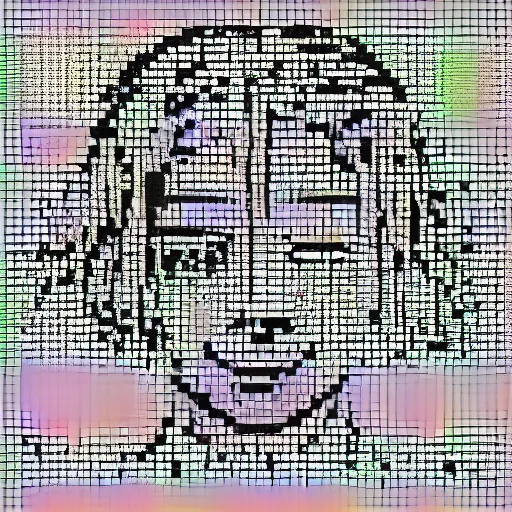 32x32 pixel art of anime billie eilish