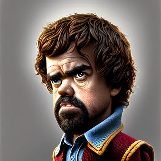 Image similar to peter dinklage as woody ( ( ( toy story ) ) ), digital painting, extremely detailed, 4 k, intricate, brush strokes, mark arian, artgerm, bastien lecouffe - deharme