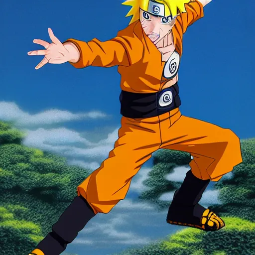 Prompt: Naruto Uzumaki, By Akira Toriyama,8k,