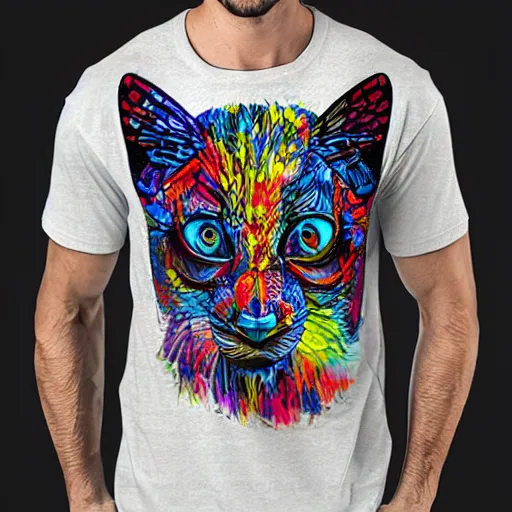 Image similar to unusual design for t - shirt, highly detailed, digital painting