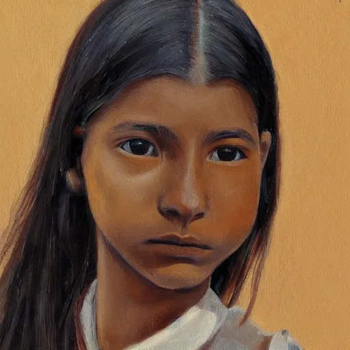 Prompt: young teen female, who has crow head , painting by Luis Rouo