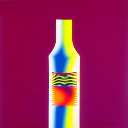 Image similar to cigarettes bottle by shusei nagaoka, kaws, david rudnick, airbrush on canvas, pastell colours, cell shaded, 8 k