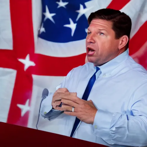 Image similar to ron desantis in our flag means death