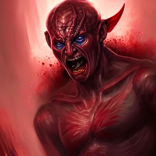 Prompt: Kitava insatiable hunger, path of exile, demon, artstation, concept art, digital painting, highly detailed, portrait