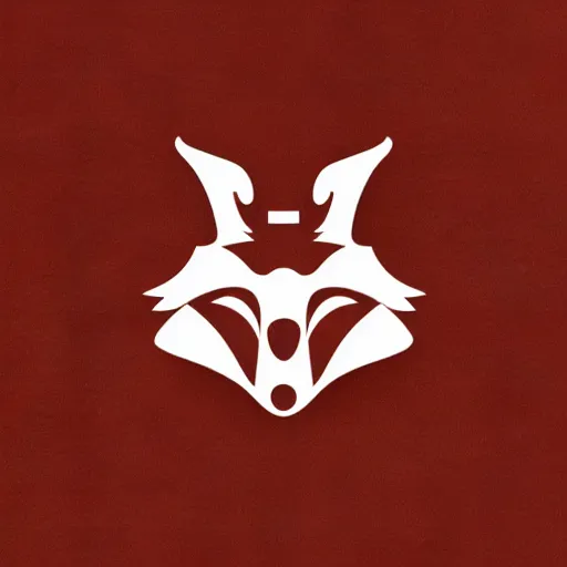 Image similar to a vector logo of a fox with candle head