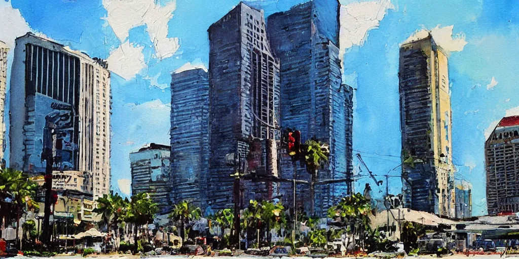 Image similar to Downtown Tampa by ashley wood