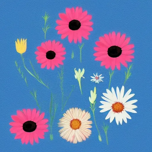 Image similar to sleepy flowers instagram profile photo minimalist creative art