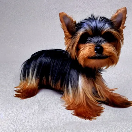 Prompt: Yorkshire Terrier Wookie hybrid