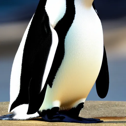 Prompt: a conservative penguin