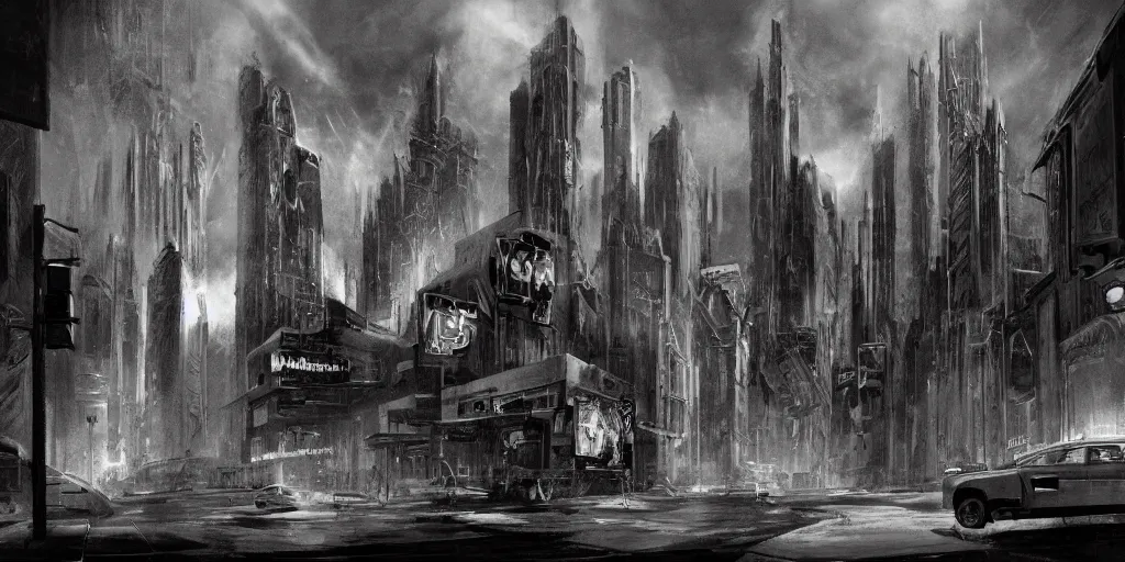 Prompt: Cinematic concept art from the new Fritz Lang film