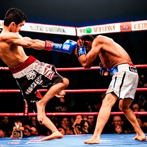 Image similar to chito vera knocks out dominick cruz via headkick, by annie leibovitz and steve mccurry, natural light, detailed face, canon eos c 3 0 0, ƒ 1. 8, 3 5 mm, 8 k, medium - format print