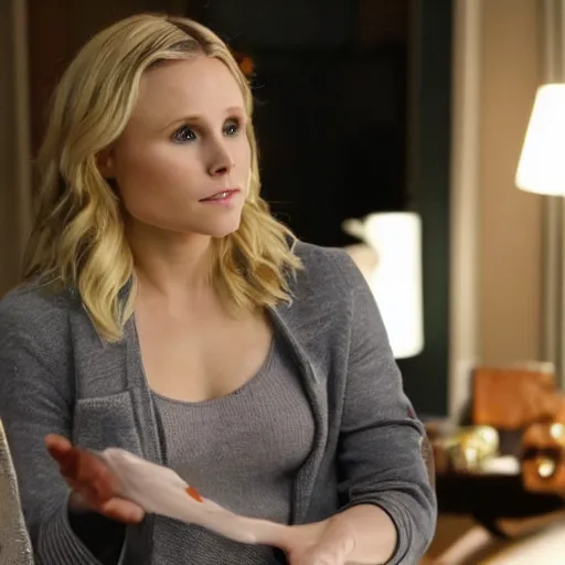 Prompt: kristen bell as liv from the show izomvie