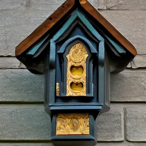 Image similar to bat box designed in baroque style