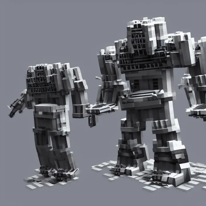 Image similar to kanye west as a transformer robot in a raytracing minecraft test. nvidia rtx, 4 k, ultra settings