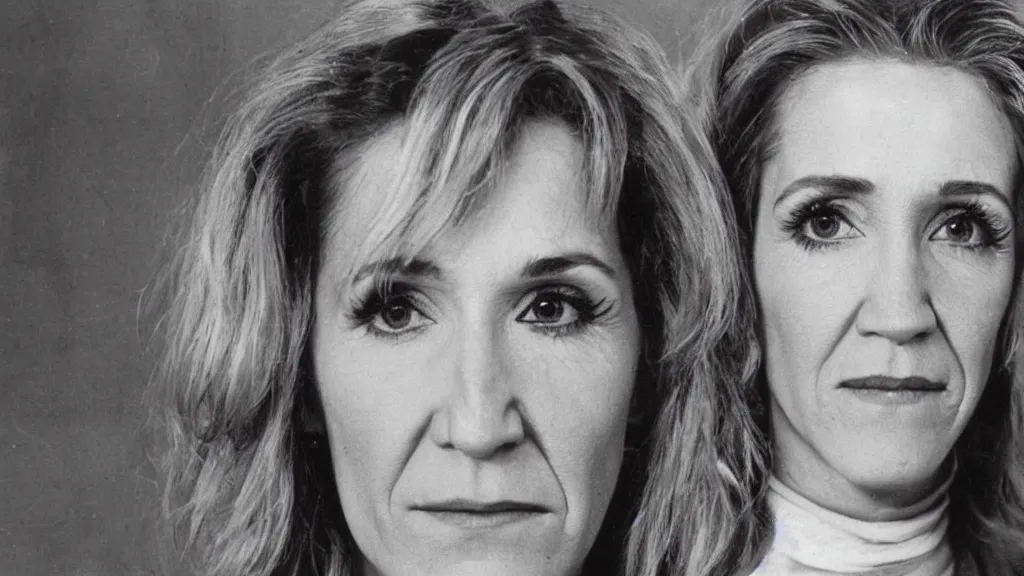 Image similar to greasepunk lengthy detailed portrait of felicity huffman at age 1 0 5